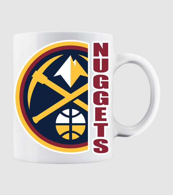 Denver Nuggets minta fehér pólón