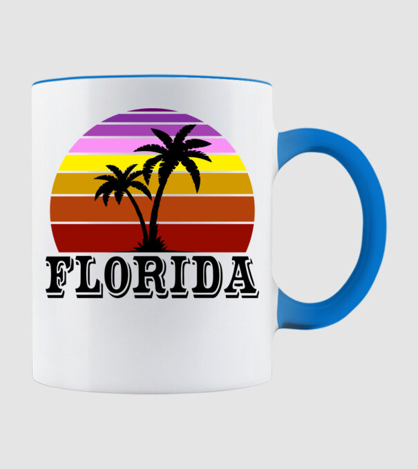 Florida 2 minta világoskék pólón