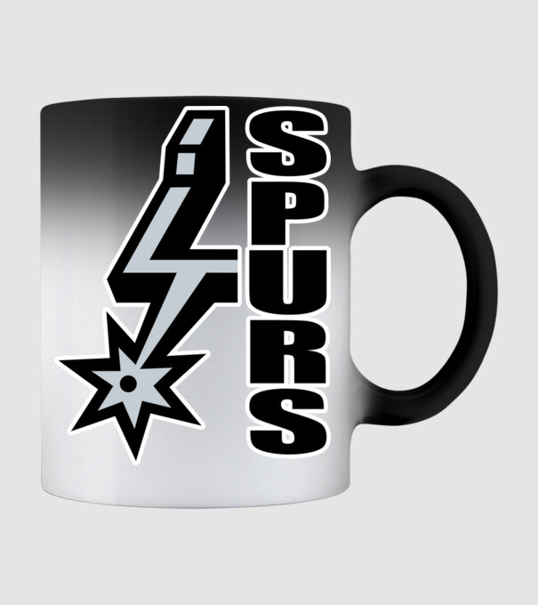 Spurs 1 minta fekete pólón
