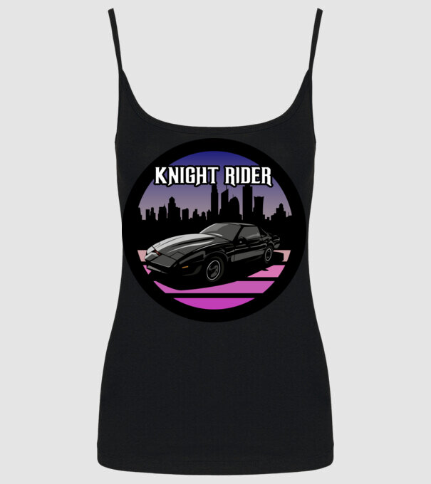 Knight Rider 1 minta fekete pólón