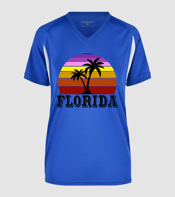 Florida 2 minta királykék pólón
