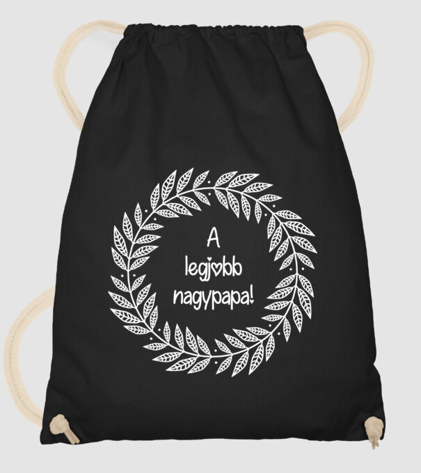 Legjobb nagypapa minta fekete pólón