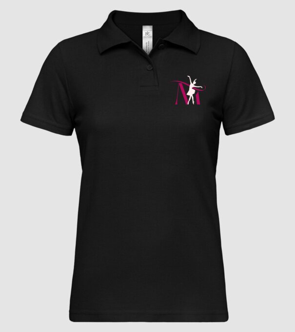 Mademoiselle Tánc és Sport Egyesület Logo minta fekete pólón