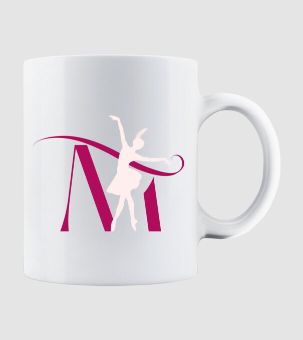 Mademoiselle Tánc és Sport Egyesület Logo minta fehér pólón