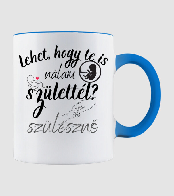 Lehet, hogy te is nálam születtél minta világoskék pólón