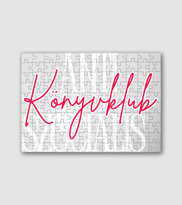 Antiszociális Könyvklub - fehér minta fehér pólón