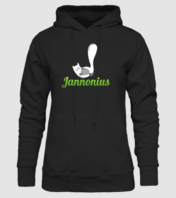 Jannonius minta fekete pólón