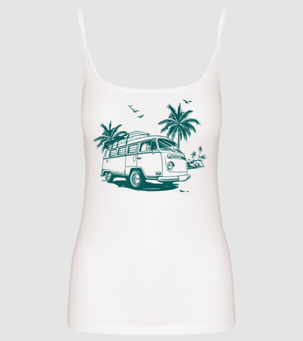 Caravan Palm edition minta fehér pólón