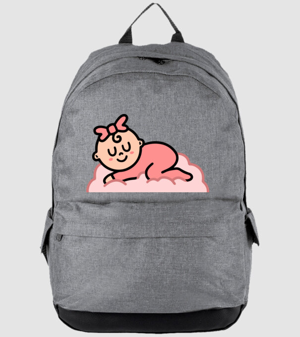 Kislány Baba minta szürke pólón