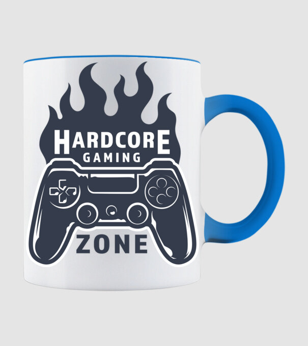 Hardcore Gaming minta világoskék pólón