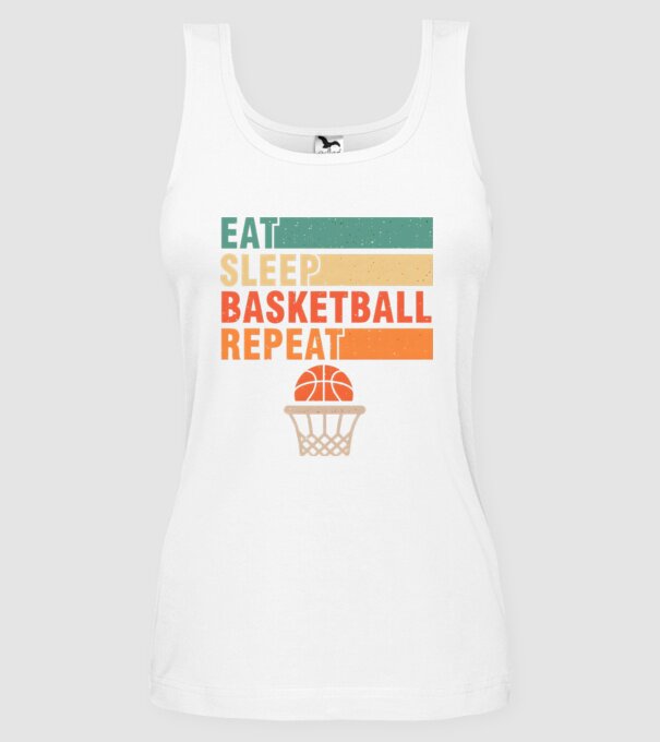 basketball minta fehér pólón