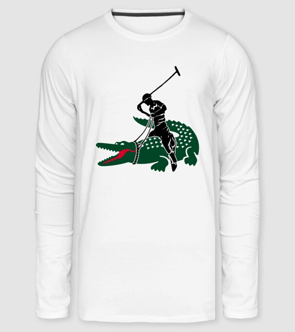 Lacoste Polo minta fehér pólón