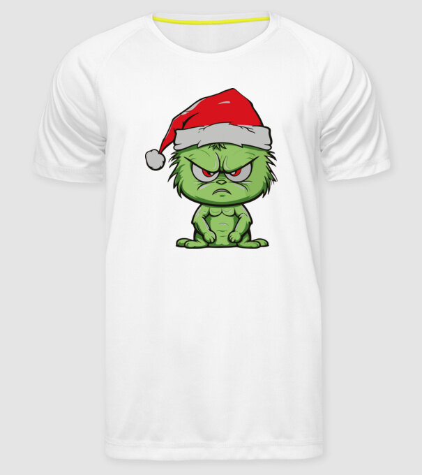 Angry christmas elf minta fehér pólón