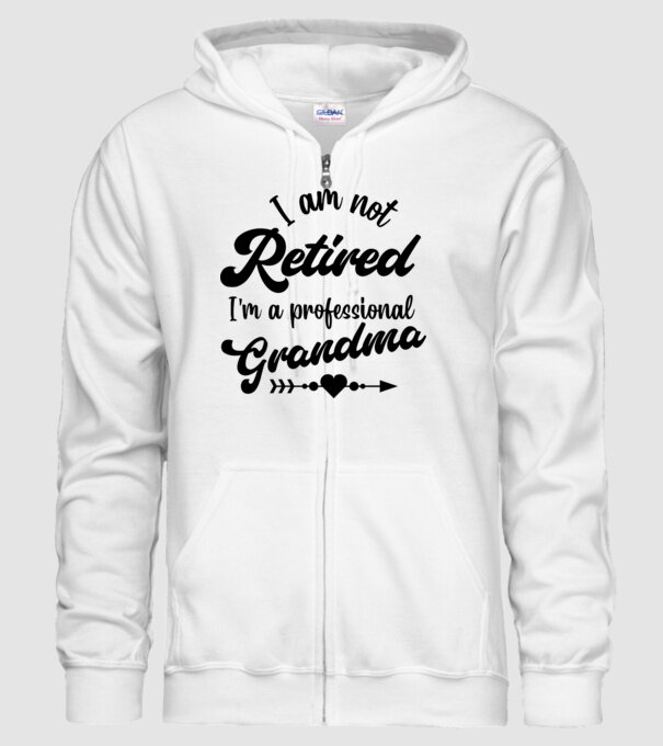Professional Grandma minta fehér pólón