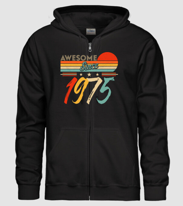 Awesome since 1973 minta fekete pólón