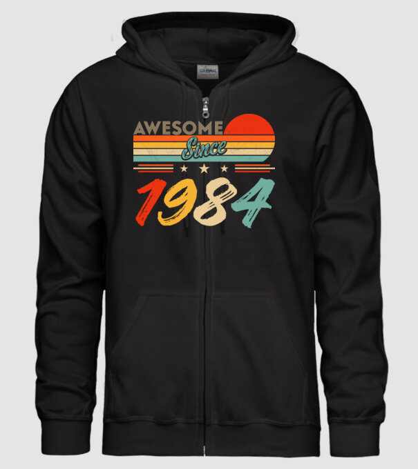 Awesome since 1984 minta fekete pólón