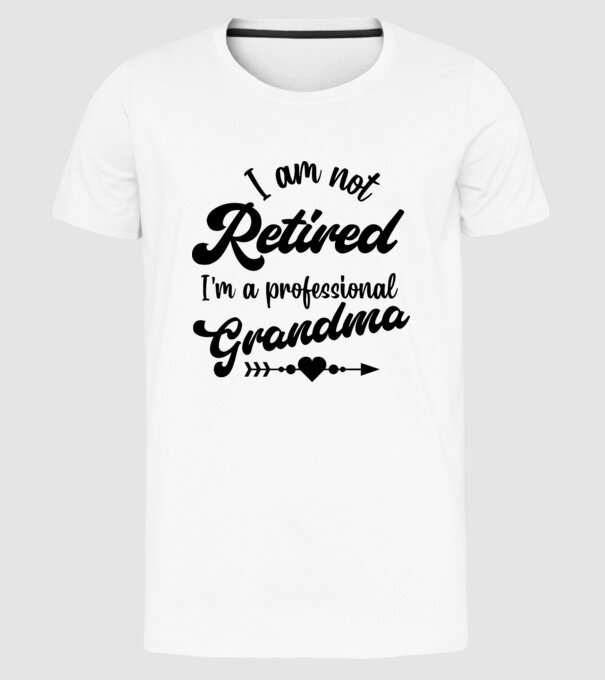 Professional Grandma minta fehér pólón