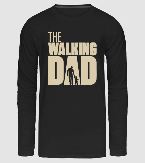 The Walking Dad minta fekete pólón