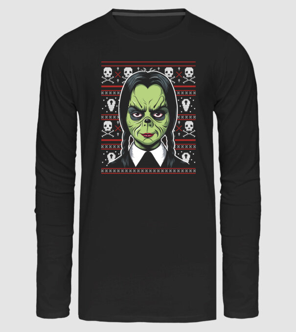 Wednesday Grinch minta fekete pólón