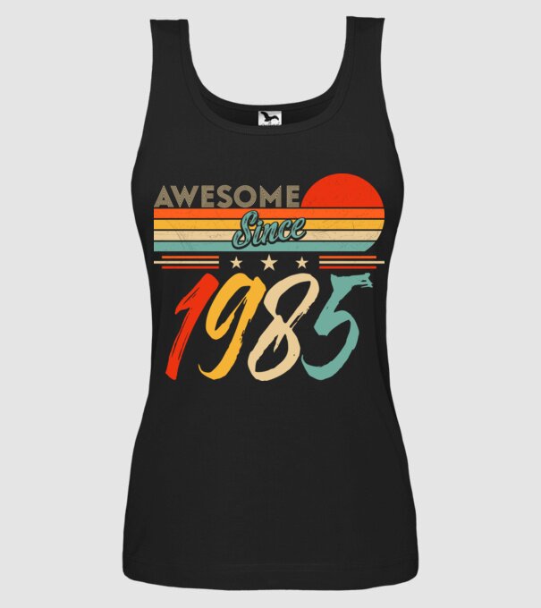 Awesome since 1985 minta fekete pólón