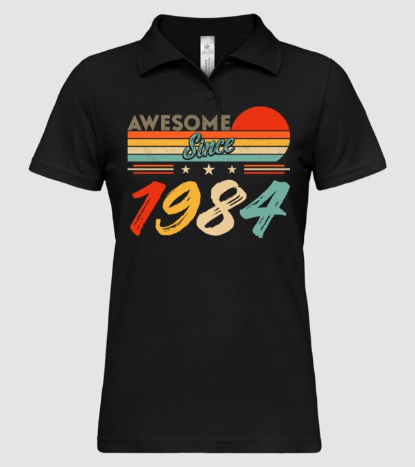 Awesome since 1984 minta fekete pólón