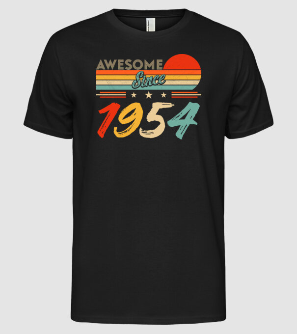 Awesome since 1954 minta fekete pólón