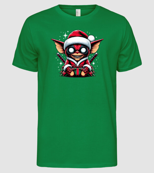 Gremlin minta zöld pólón