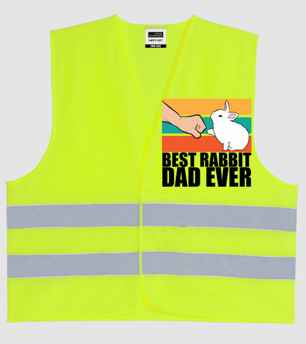 Best rabbit dad minta neonsárga pólón