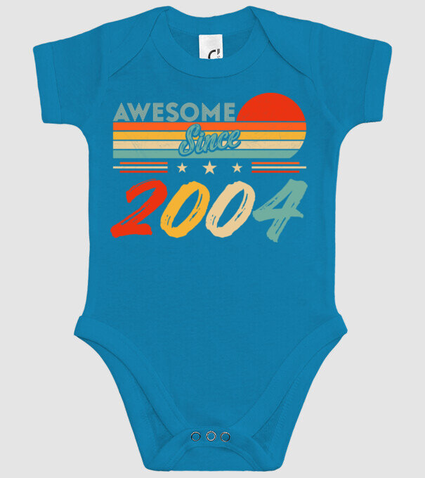 Awesome since 2004 minta türkiz pólón