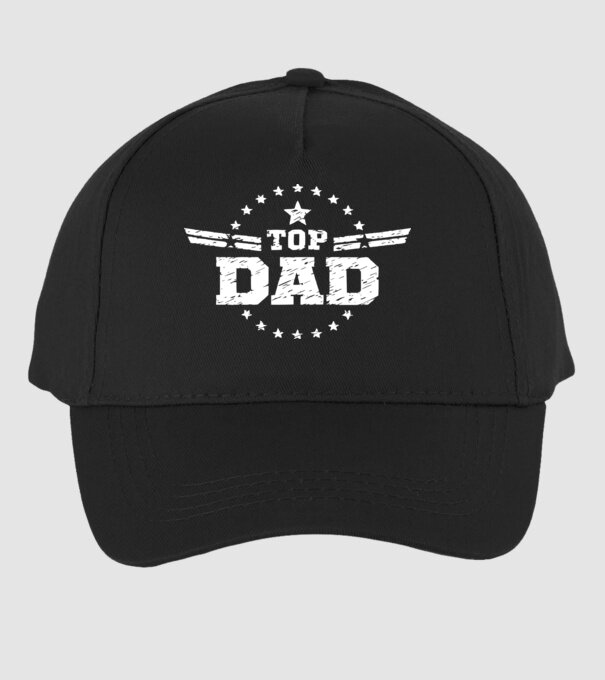 Top Dad minta fekete pólón