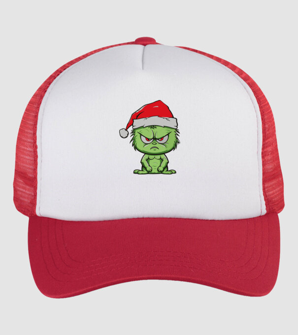 Angry christmas elf minta fehér/piros pólón