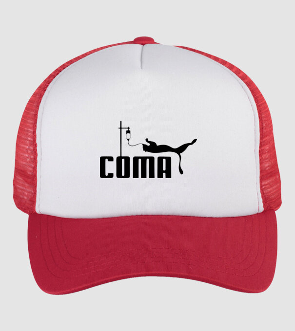Coma minta fehér/piros pólón