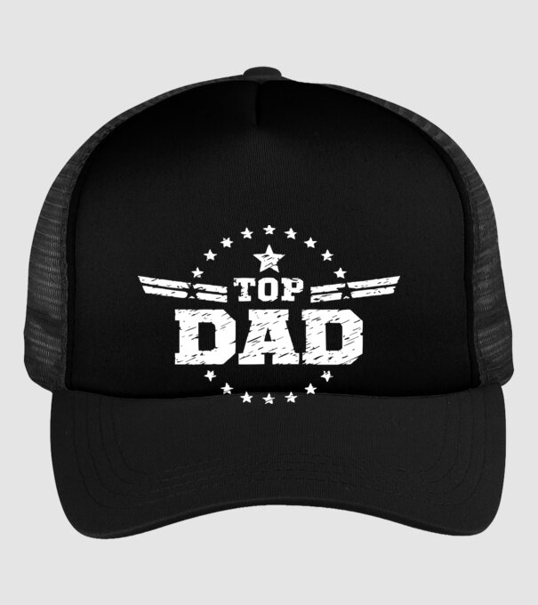 Top Dad minta fekete pólón