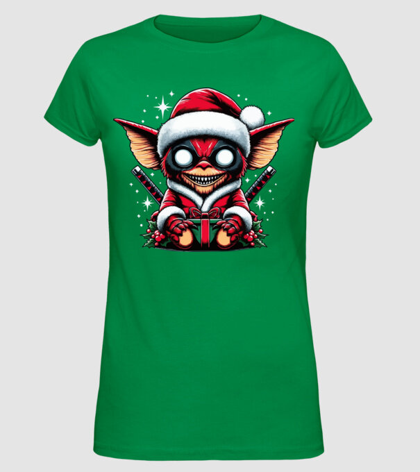 Gremlin minta zöld pólón