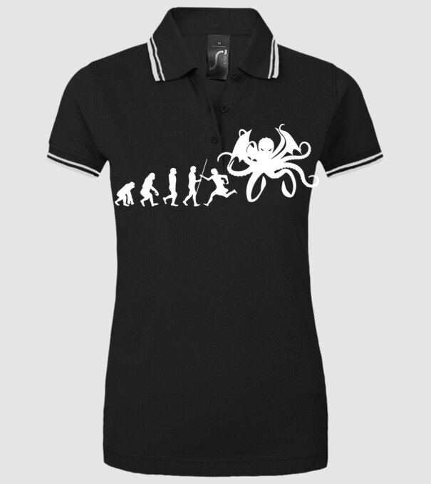 Cthulhu evolution minta fekete pólón