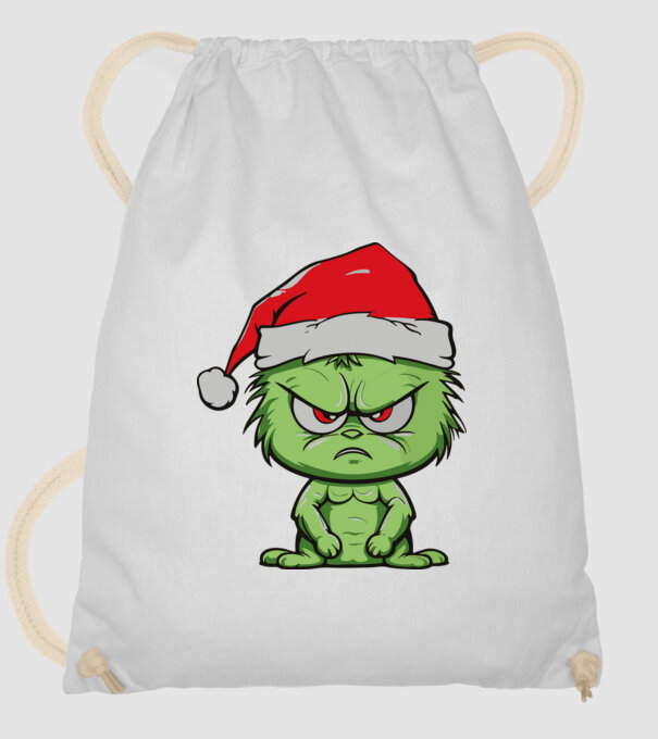 Angry christmas elf minta fehér pólón