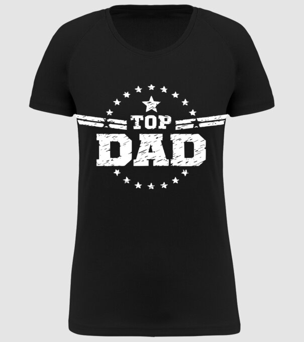 Top Dad minta fekete pólón