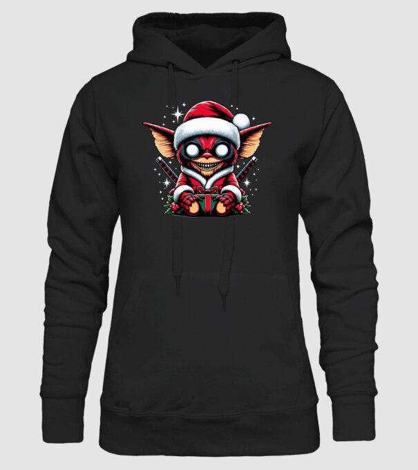 Gremlin minta fekete pólón