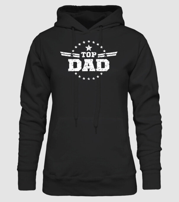 Top Dad minta fekete pólón