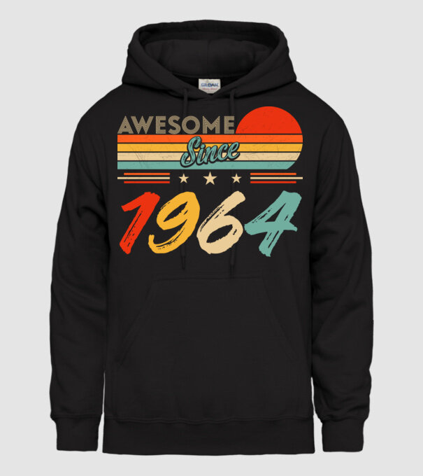 Awesome since 1964 minta fekete pólón