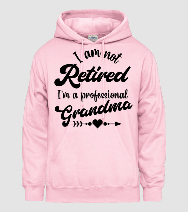 Professional Grandma minta világos rózsaszín pólón