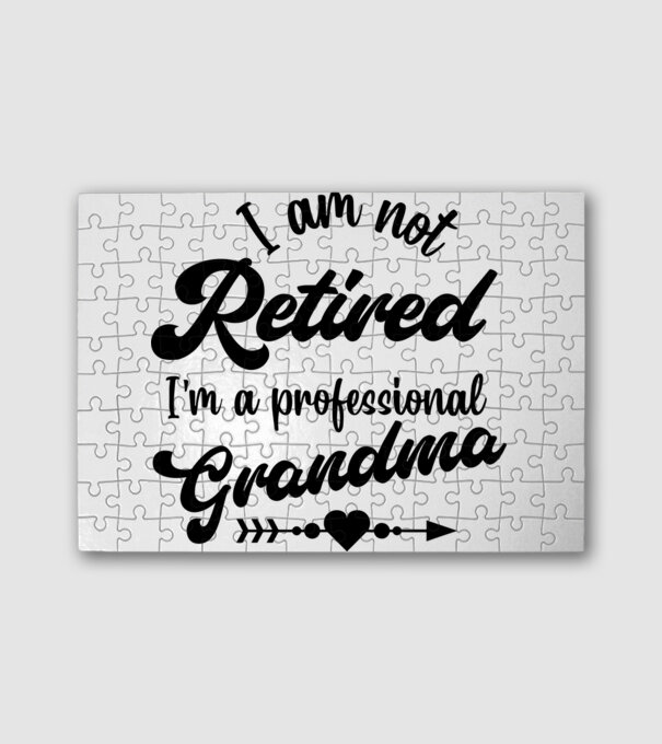 Professional Grandma minta fehér pólón