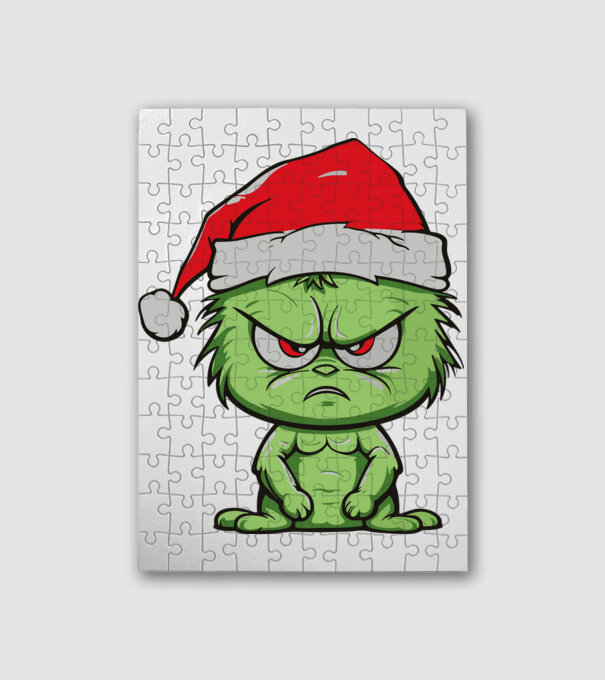 Angry christmas elf minta fehér pólón