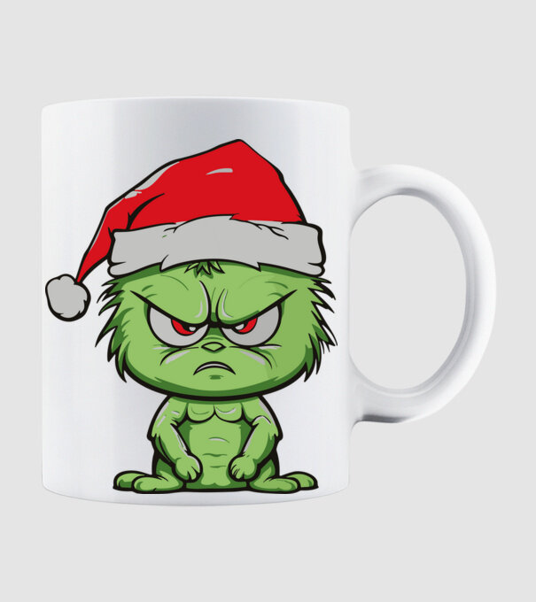 Angry christmas elf minta fehér pólón