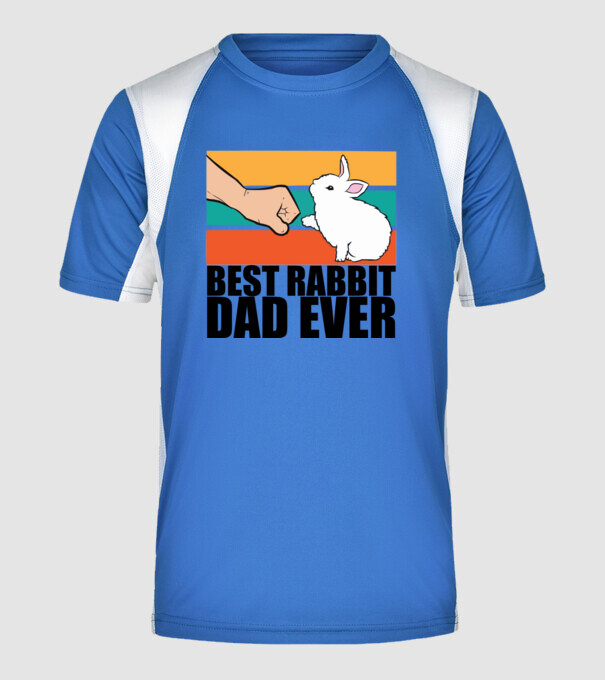 Best rabbit dad minta királykék pólón
