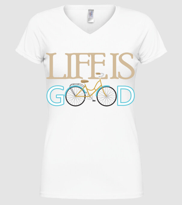 Life Is Good minta fehér pólón