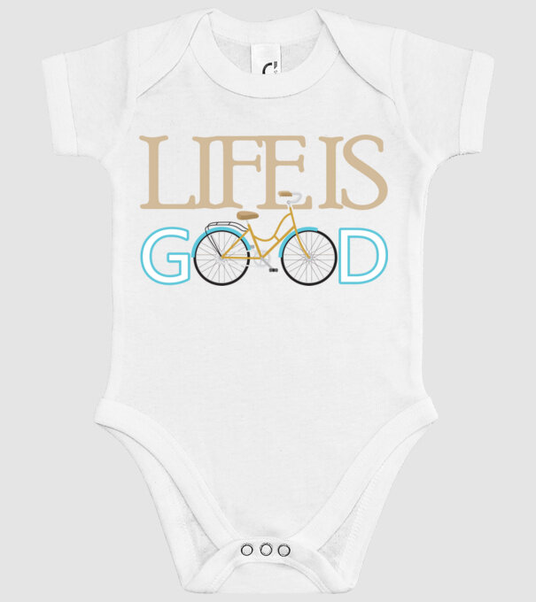 Life Is Good minta fehér pólón
