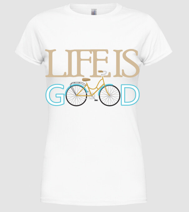 Life Is Good minta fehér pólón