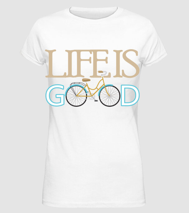 Life Is Good minta fehér pólón