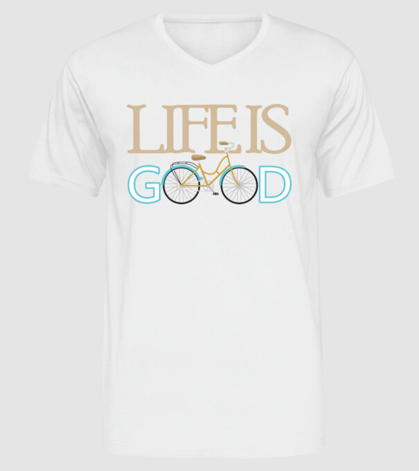 Life Is Good minta fehér pólón
